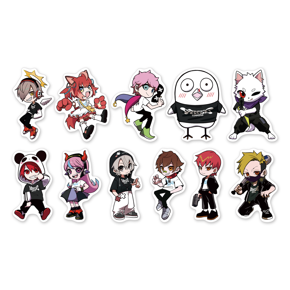 だるまいずごっど6点セット ステッカーセット【Team Daruma is god+Cpt/YY】 – CRAZY