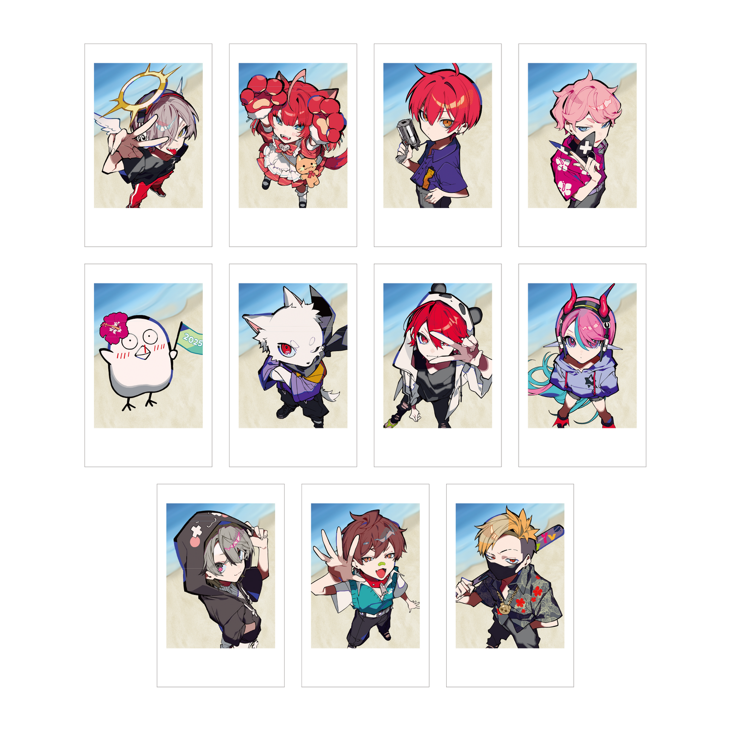 CRAZY RACCOON まとめ売り　おまけチェキ&ランダムカード ランダムチェキ風カード【Team Arisakaaa】 – CRAZY RACCOON